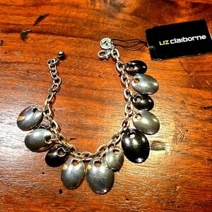 Liz Claiborne Metallic Charm Bracelet